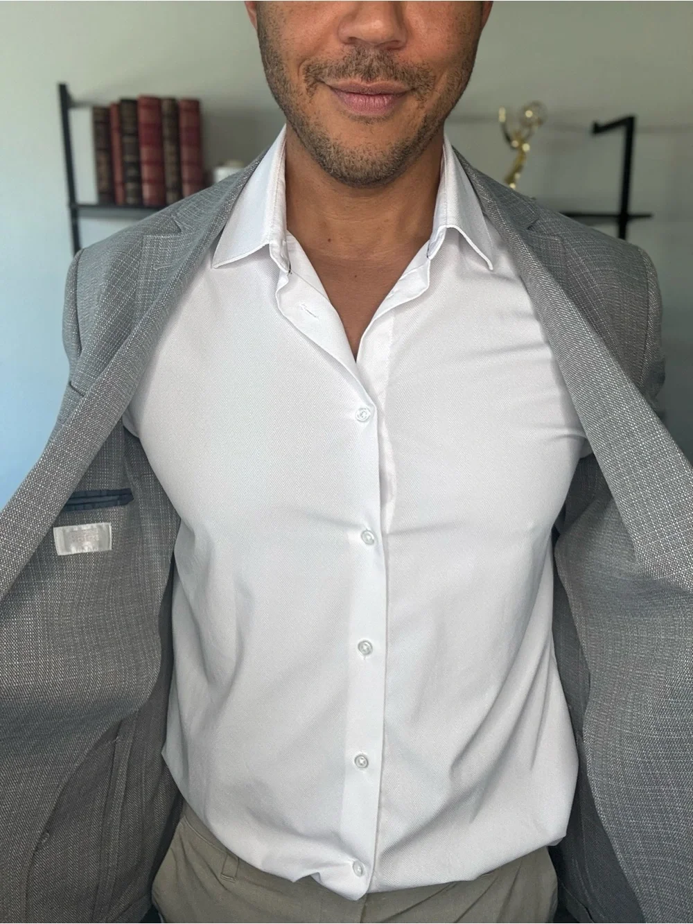 Nordstrom Rack Men's Gray Plaid Blazer - Slim Tailored Fit
